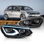 Vland Led Headlights For Volkswagen Vw GOLF6 MK6 2010-2014 W/sequential Blue Drl. Fixed Price $307.99.