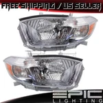2010 Toyota Highlander Sport Us Built Headlight Headlamp - Left Right Pair. Fixed Price $179.67.