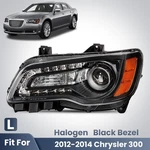 For 2012 2013 2014 Chrysler 300 Halogen Headlight Black Bezel W/bulb Left Driver. Fixed Price $89.90.