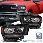 Fit 19-24 Dodge Ram 2500 3500 4500 Matte Black Headlights Signal Lamp Left+right. Fixed Price $236.95.