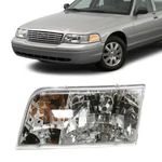 1998-2011 Ford Crown Victoria Headlight Headlamp With New Bulb Driver Side. Fixed Price $50.95.