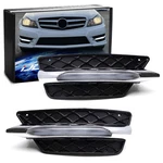 Oe-spec Led Daylight Kit W/ Bezels For 2011-2014 Mercedes C-class Sports Bumper. Fixed Price $145.09.