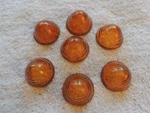 Lot Of Vintage Amber Bl 25, Glass Bee Hive Lens Saf-t-ray Lights Automotive. Fixed Price $59.99.