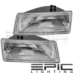 Left Right Pair Head Lamps For 1991-1995 Chrysler Town & Country Dodge Caravan. Fixed Price $62.50.