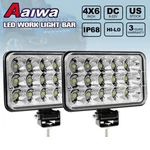 Pair 4X6'' Led Hi&lo Headlights Driving Work Fog 4WD 4X4 + Mount Brackets. Fixed Price $29.96.