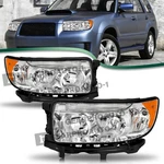 2006-2008 Subaru Forester Headlights Assembly Left+right Headlamps 07. Fixed Price $95.99.