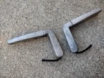 Mercedes Benz W126 420SEL Headlight Wiper Pair 300SEL A1268206544 126EX47920. Fixed Price $44.97.