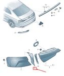 New Audi A5 F5 Rear Left Tail Light Trim 8W6945253B Original. Fixed Price $24.47.