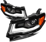 Pair/set Hid Xenon Projector Headlights W/ Led Drl For Jeep Compass 2017-2021. Fixed Price $289.99.