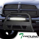 Topline For 02-09 Dodge Ram Matte Blk Studded Mesh Bull GUARD+120W Cree Led Bar. Fixed Price $199.00.