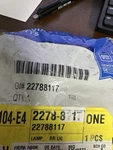 Genuine Parts Rear License Plate Lampgm # 22788117. Fixed Price $75.00.