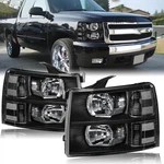 2PCS Headlight Assembly For 2007-2013 Chevrolet Silverado 1500 Black Lamps. Fixed Price $49.99.