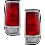 Set Of Tail Light For 85-86 Nissan 720 Lh & Rh Clear Red Lens. Fixed Price $82.45.