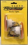 Ride Now Powersports Marker Lights, Small Flat Oval, Amber P/n S04149. Fixed Price $10.95.