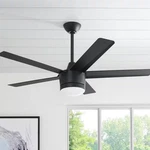 Hdc Merwry 52 Inch Integrated Led Matte Black Ceiling Fan Light Kit With Remote. Fixed Price $84.66.