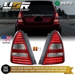 Jdm Red / Clear Led Rear Tail Light Pair 2003-2008 Subaru Forester Xs. Fixed Price $269.95.