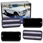 Smoke Double Row Xenon White Full Led Side Markers For 68-72 Chevy/gm Pickup Suv. Fixed Price $55.09.