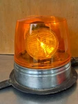 Dietz 7-40 Amber Rotating Tow Beacon Light Working 12 Volt Brass Plate. Fixed Price $149.00.