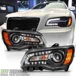 Black Factory Style 2011-2014 Chrysler 300 Halogen Led Drl Headlights Headlamps. Fixed Price $128.99.