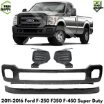 Front Bumper Primed & Fog Light Covers 2011-2016 Ford F-250 F-350 Super Duty. Fixed Price $560.00.
