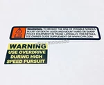 P71 Crown Victoria Interceptor Overdrive Pursuit Sticker Style Cvpi. Fixed Price $10.00.