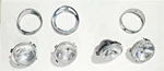 Set Of 4 Headlamp Assemblies With Chrome Trim Oem 1980 1987 Jaguar XJ6. Fixed Price $51.55.