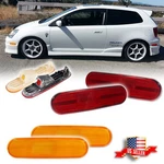 4X Amber Front+red Rear Side Marker Lights For 2002-2005 Honda Civic EP3 3DR. Fixed Price $34.99.