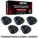 Recon 264143BKS Led Cab Roof Light Kit Smoked/white/amber 99-16 Super Duty. Fixed Price $399.95.