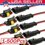 2PIN Way Car Waterproof Female Electrical Connector Plug Wire Kit Set Lot. Fixed Price $542.00.