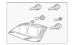 Genuine Lexus Composite Assembly 81110-48080. Fixed Price $413.09.