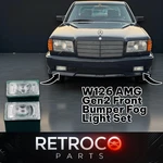 For Mercedes W126 Amg GEN2 Front Bumper Fog Light Set Ref Oe : HWA2018200156. Fixed Price $120.00.