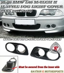 Fits 99-06 Bmw E46 M-tech Ii Bumper Only H-style Air Duct Dual Fog Covers (abs). Fixed Price $41.99.
