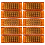 10- Amber 21 Led Side Marker Clearance Light Rectangle 12V Truck Trailer Camper. Fixed Price $65.95.