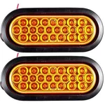 Star Truck Parts 6" Oval Led Recessed Amber Strobe Light 24 Dot/sae A.... Fixed Price $40.17.