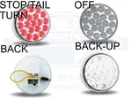 Trux TLED-4X40 Inch Round 19 Diode Red/white Dual Revolution Light. Fixed Price $49.90.