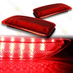 Fit 2011-2013 Toyota Corolla Red Lens Led Rear Bumper Reflector Brake Lights. Fixed Price $20.75.