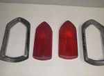 1950 - 1952 Dodge Coronet * Taillight Bezels & Lens Dodal. Fixed Price $115.00.