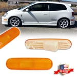 2PCS Amber Lens Front Bumper Side Marker Lights For 02-05 Honda Civic EP3 3DR. Fixed Price $19.99.