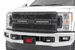 Rough Country Ford Mesh Grille W/dual 12IN Black-series Leds 17-19 Sup Uty. Fixed Price $479.95.