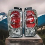 Fits 1997-2002 Ford Expedition Tail Lights Brake Lamps Glossy Chrome Euro Pair. Fixed Price $39.95.