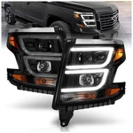 Anzo 111492 Headlight For Chevrolet Tahoe 2015-2020 Left & Right Black Housing. Fixed Price $552.10.