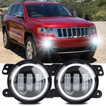 Round Fog With Jeep Grand Cherokee Lights Front Bumper Led Lamps. Fixed Price $92.99.
