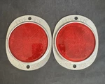 2 Stratolite Cats Eye 38 Lens No. 300 Red Reflector 3" On Aluminum Base 4.5. Fixed Price $24.97.