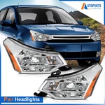 Pair/set Chrome Amber Headlights Assembly Ford Focus Ses Sel 2008-2011. Fixed Price $105.99.