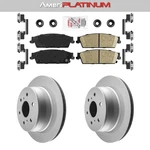 Rear Ceramic Brake Pads & Coated Rotors Fits 2007-2014 Gmc Sierra Yukon Xl. Fixed Price $170.00.