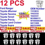 12 Pcs. Park & Turn Signal Grommets Ford Toyota F-150 Explorer , Land Cruiser. Fixed Price $8.28.