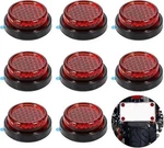 8 Pcs Red Motorcycle Reflectors, 20MM Small Round Stick-on Safety For. Fixed Price $11.99.