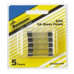 Bussmann By Eaton AGC-5-R Fuse, Cartridge, 5A, 6.3X32MM, Fast Act (5 Pieces). Fixed Price $6.49.