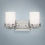 Hendrik Nickel 14 1/2" Wide Bathroom Light Fixture. Fixed Price $189.97.