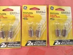1003KR--GE--LOT-OF--6--KRYPTON Long-life--trunk Light BULB-1003KR/BP2. Fixed Price $9.95.